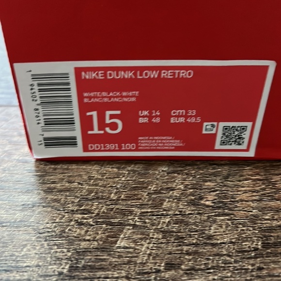 MENS NIKE DUNK LOW SNEAKER - Picture 7 of 8